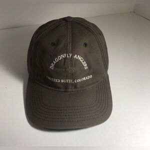 Dragonfly Anglers Canvas Hat Dark Olive